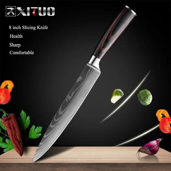 XITUO Kitchen Chef Knives Set High Carbon Stainless Steel - Image 9