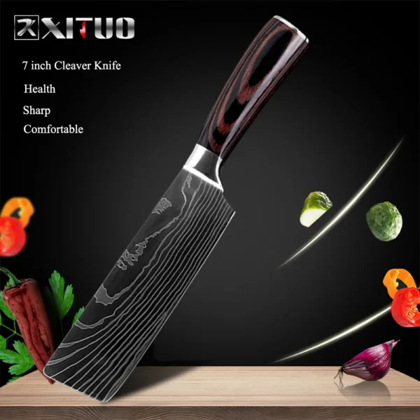 XITUO Kitchen Chef Knives Set High Carbon Stainless Steel - Image 12