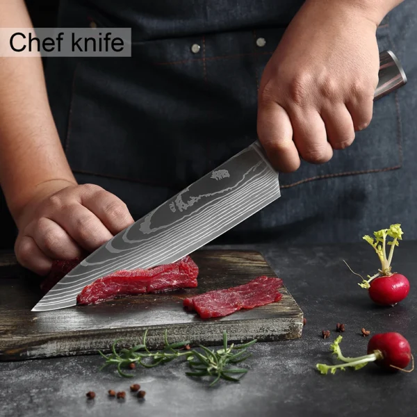 XITUO Kitchen Chef Knives Set High Carbon Stainless Steel - Image 6