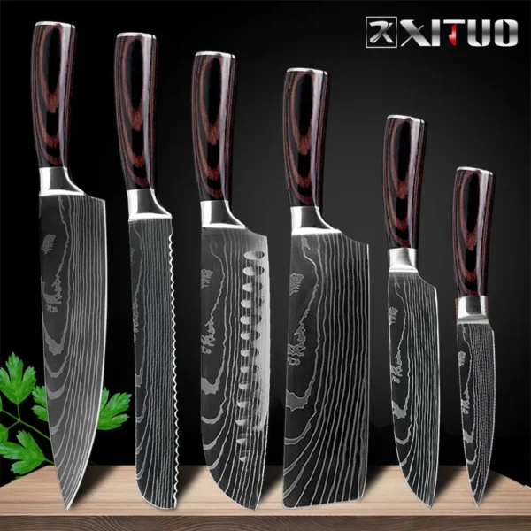 XITUO Kitchen Chef Knives Set High Carbon Stainless Steel - Image 19