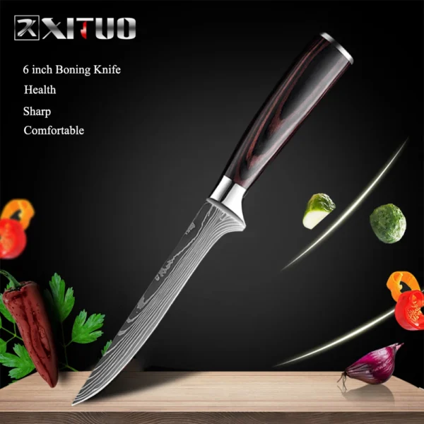 XITUO Kitchen Chef Knives Set High Carbon Stainless Steel - Image 18