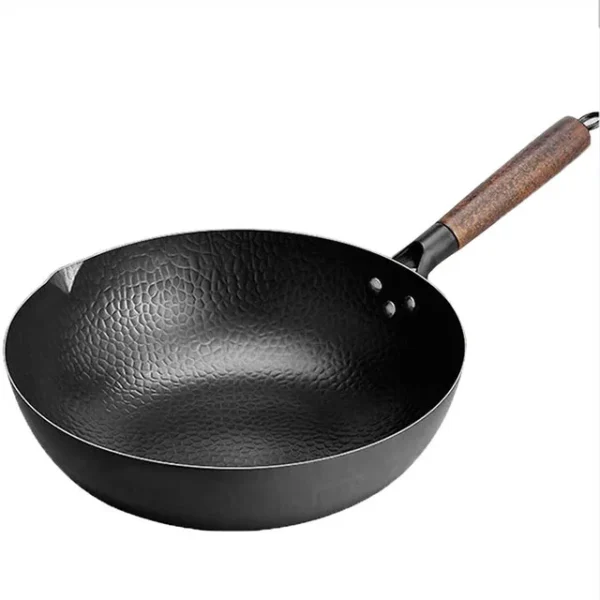 Traditional 12.5" Carbon Steel Wok Non-stick - Image 7