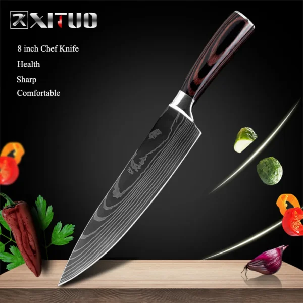 XITUO Kitchen Chef Knives Set High Carbon Stainless Steel - Image 20