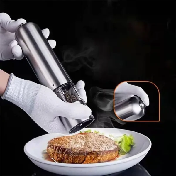 Electric Stainless Steel Salt Pepper Grinder - Image 4