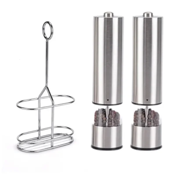 Electric Stainless Steel Salt Pepper Grinder - Image 6