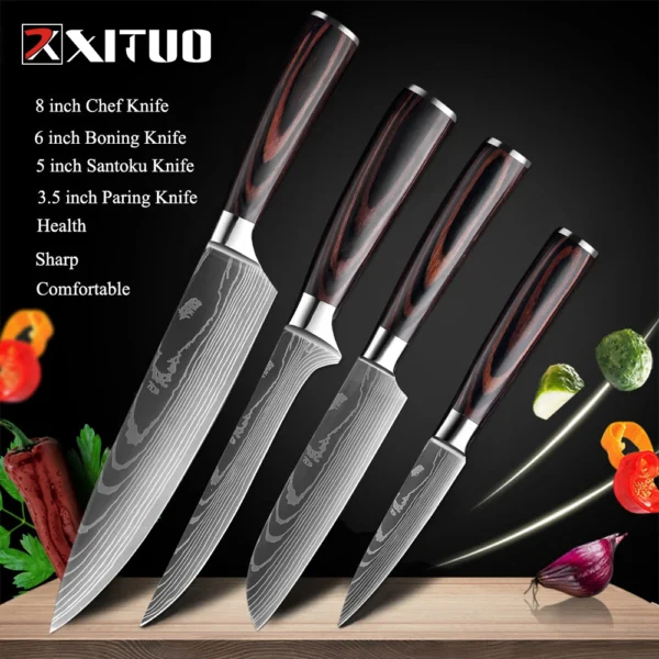 XITUO Kitchen Chef Knives Set High Carbon Stainless Steel - Image 17