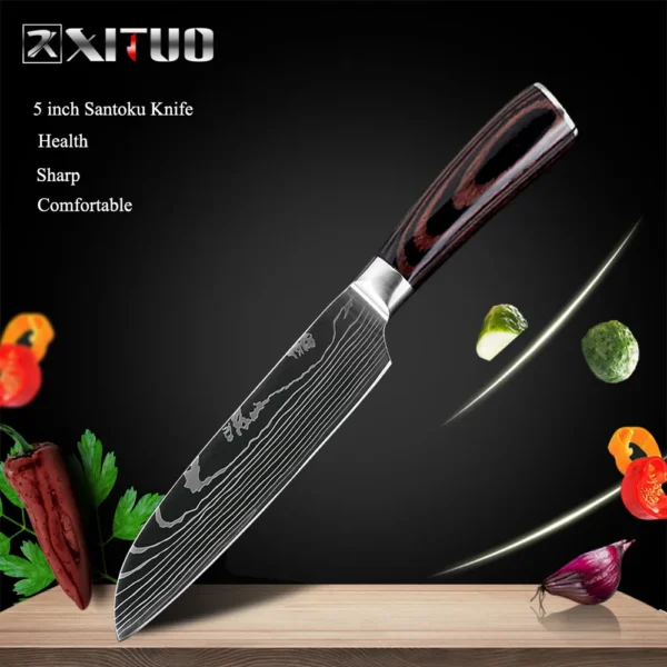 XITUO Kitchen Chef Knives Set High Carbon Stainless Steel - Image 14