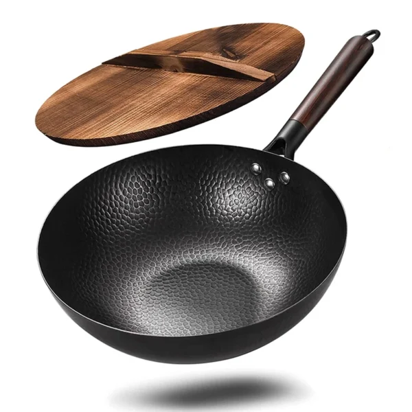 Traditional 12.5" Carbon Steel Wok Non-stick