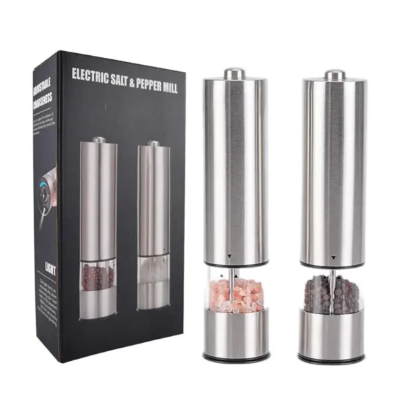 Electric Stainless Steel Salt Pepper Grinder