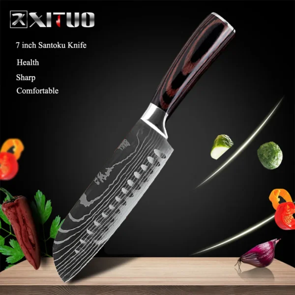 XITUO Kitchen Chef Knives Set High Carbon Stainless Steel - Image 16