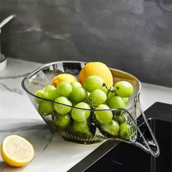 Kitchen Multi-functional Drain Basket Fruit Vegetable Sink Strainer Home Organizer Washing Cleaning Vegetable Basin Filter Tool - Image 3